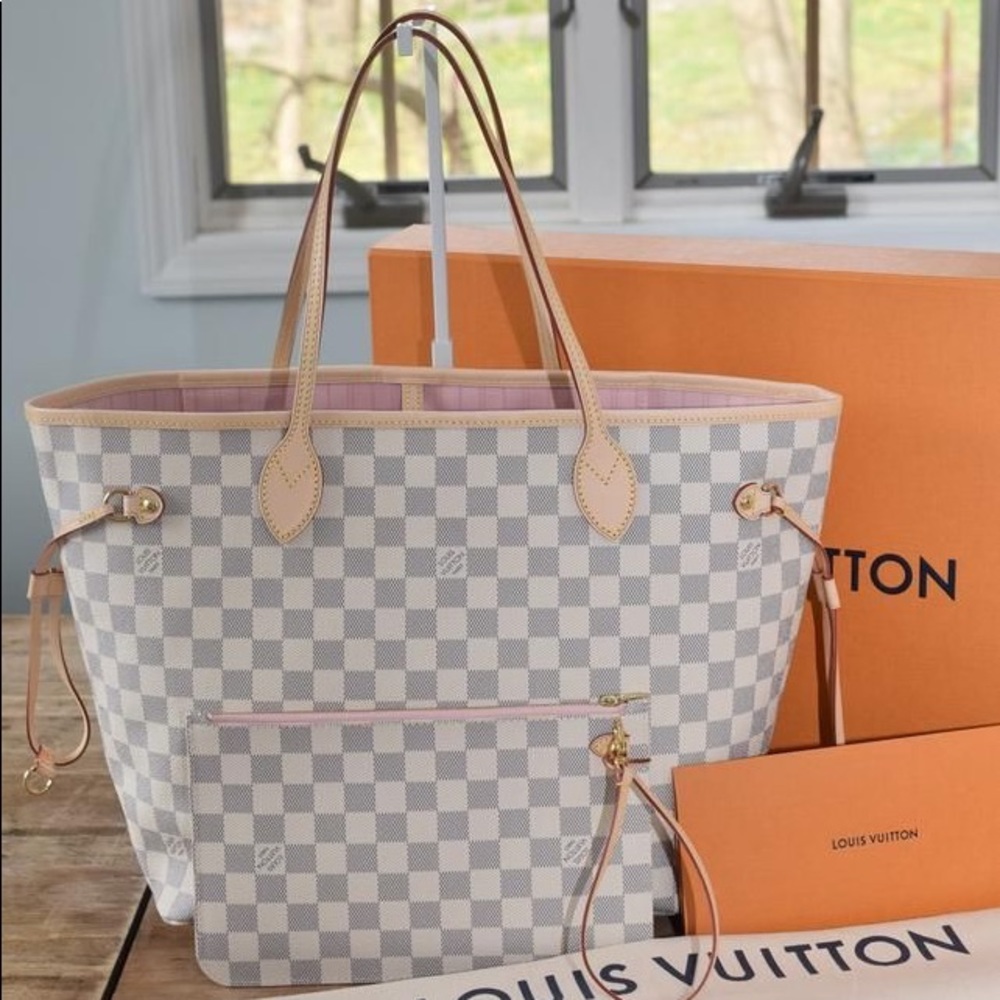 🌸✨ROSE BALLERINE✨🌸 Louis Vuitton Neverfull Azur!